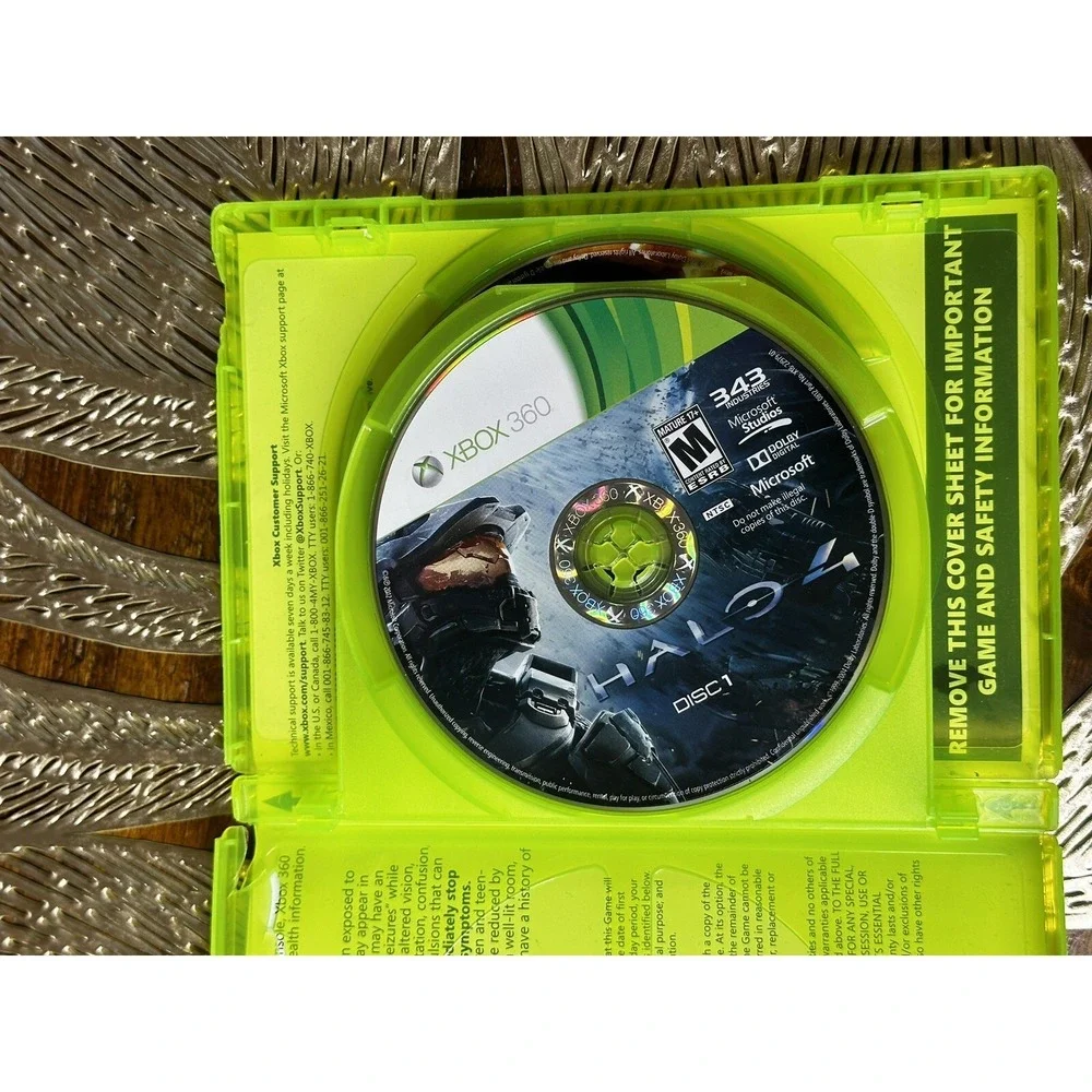 Halo 4 Microsoft Xbox 360 (2012) 2 Disc Tested And Working no manual